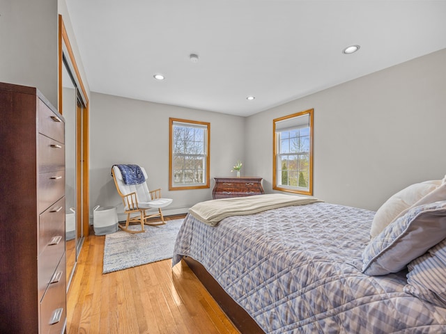 571 Pond Point Ave, Milford, CT 06460 - bedroom featuring light wood-type flooring and recessed lighting