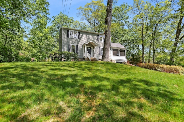 24 Richards Ln, Norwalk, CT 06851 - colonial house featuring a front lawn