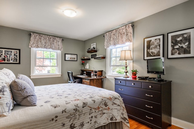 121 Dinatali Dr, Waterbury, CT 06705 - bedroom with multiple windows, light wood-type flooring, and baseboards