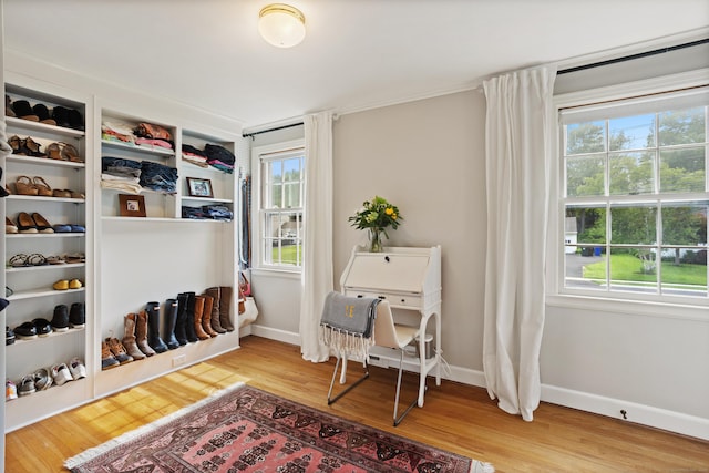76 Glenbrook Rd, West Hartford, CT 06107 - home office with plenty of natural light and wood finished floors