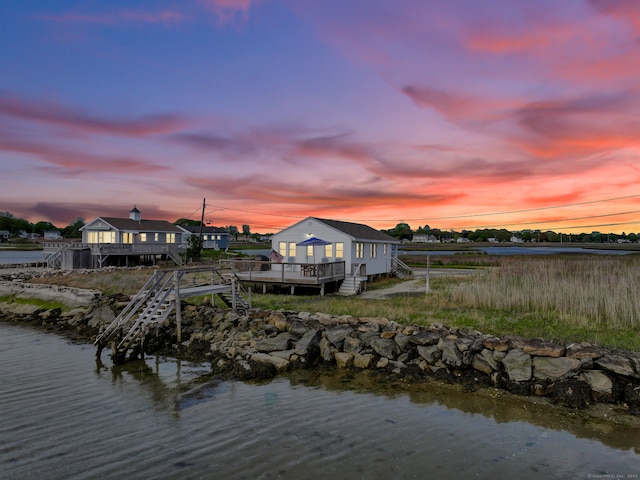 27 Barnes Rd, Old Saybrook, CT 06475 - water view featuring stairway