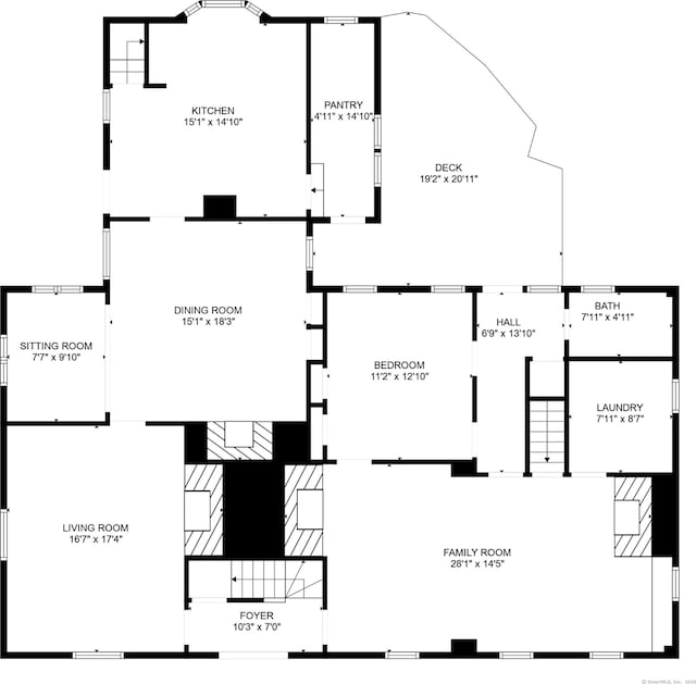 804 Forest Rd, North Branford, CT 06472 - floor plan / room layout