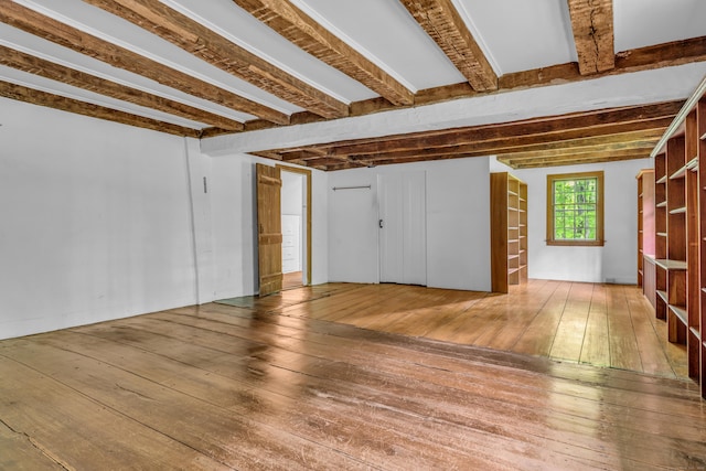 804 Forest Rd, North Branford, CT 06472 - below grade area featuring hardwood / wood-style floors
