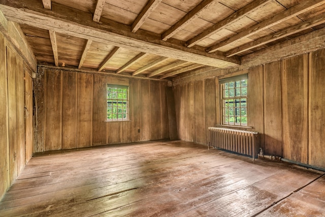 804 Forest Rd, North Branford, CT 06472 - misc room featuring radiator and hardwood / wood-style floors