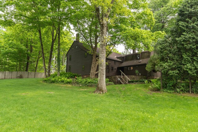 804 Forest Rd, North Branford, CT 06472 - view of yard with stairway