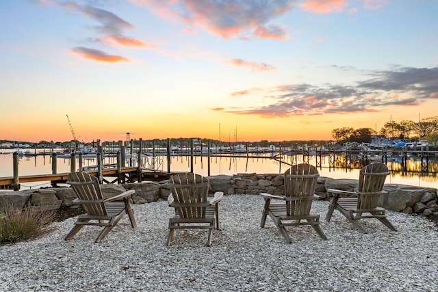52 Old N Rd, Stonington, CT 06355 - view of patio / terrace with a water view