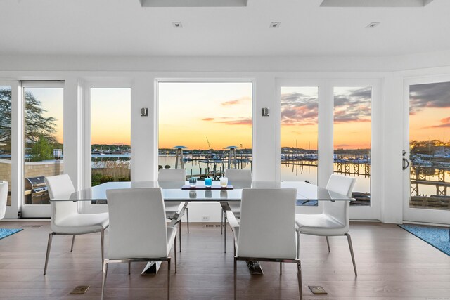 52 Old N Rd, Stonington, CT 06355 - sunroom / solarium featuring a water view