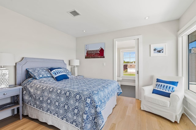 52 Old N Rd, Stonington, CT 06355 - bedroom featuring light wood finished floors, baseboards, and recessed lighting