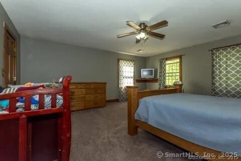 31 Bayberry Ln, Lisbon, CT 06351 - carpeted bedroom with ceiling fan