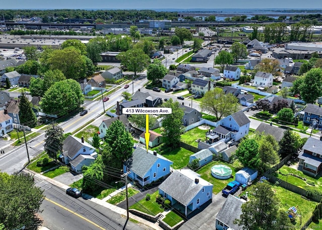 aerial perspective of suburban area