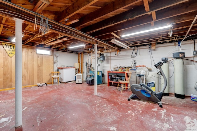 7 Parker Rd, Willington, CT 06279 - basement featuring washer / clothes dryer, a heating unit, and a water softener system