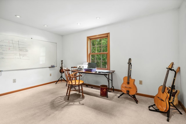 6 Galilee Way, Newtown, CT 06470 - carpeted office featuring baseboards and recessed lighting