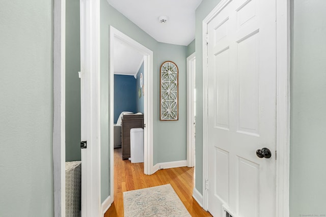 173 Columbia St, New Britain, CT 06052 - hall featuring light wood finished floors and baseboards
