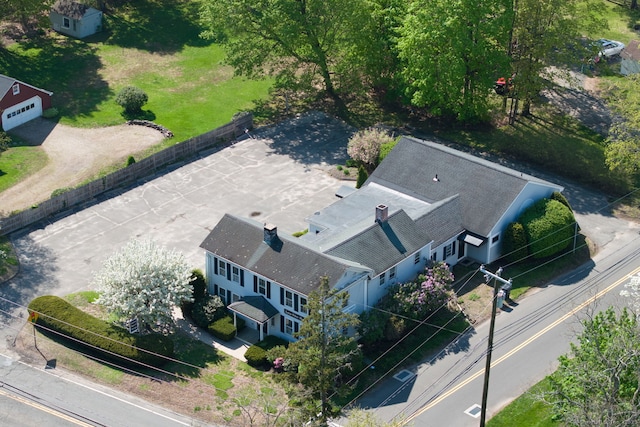 view from above of property