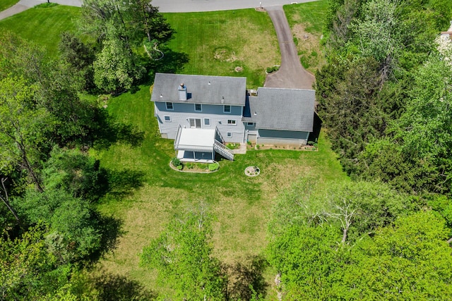 view from above of property