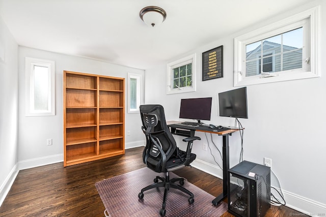 17 Emily Rd, East Windsor, CT 06016 - office area with wood finished floors and baseboards