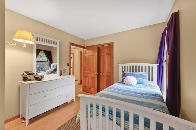 9 Pheasant Run, Granby, CT 06060 - bedroom featuring light wood-style floors and a closet