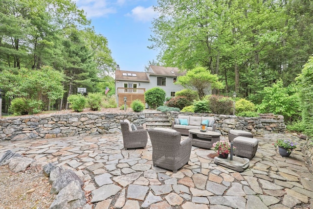 9 Pheasant Run, Granby, CT 06060 - view of patio featuring an outdoor hangout area