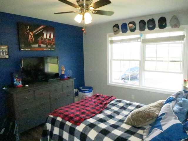 23 Hell Hollow Rd, Sterling, CT 06384 - bedroom with multiple windows and a ceiling fan