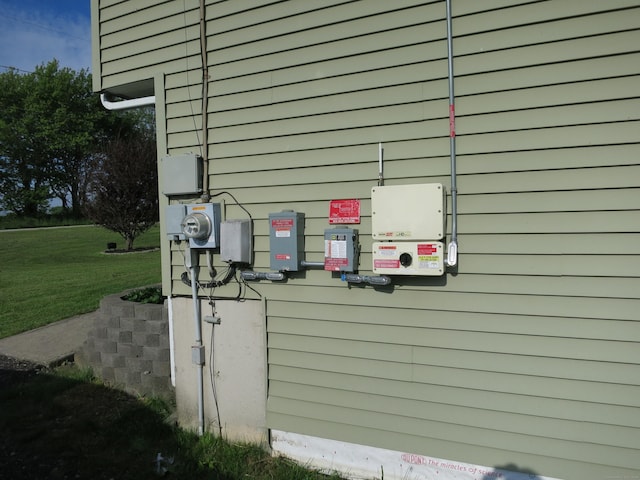 23 Hell Hollow Rd, Sterling, CT 06384 - exterior view of related energy utilities and electric meter