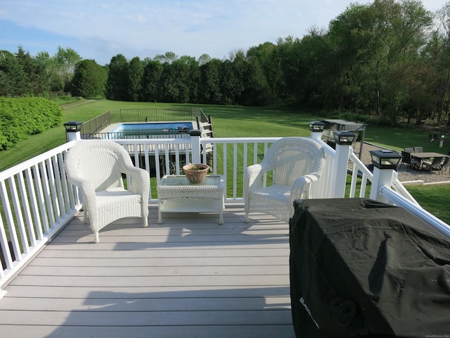 23 Hell Hollow Rd, Sterling, CT 06384 - wooden terrace with a yard
