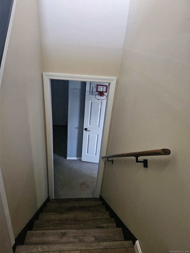 23 Hell Hollow Rd, Sterling, CT 06384 - stairway with carpet