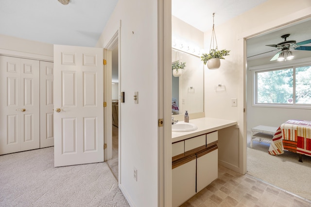 21 Cannon Ridge Dr Unit 21, Watertown, CT 06795 - bathroom with ensuite bath, vanity, and ceiling fan