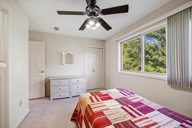 21 Cannon Ridge Dr Unit 21, Watertown, CT 06795 - carpeted bedroom featuring ceiling fan, a closet, and baseboards