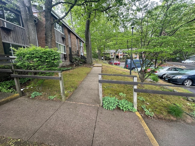 surrounding community with fence