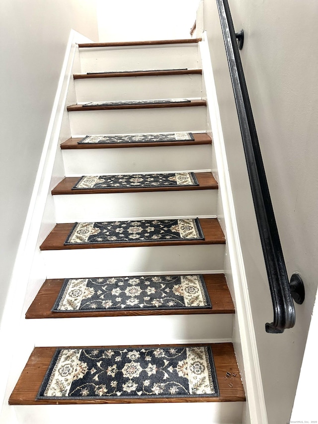 view of stairway