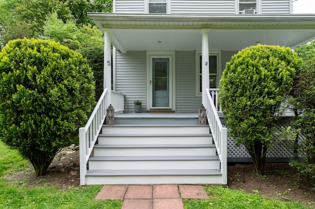 5 New Street Ext, Wilton, CT 06897 - doorway to property with a porch