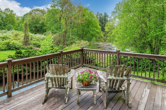 32 Beeholm Rd, Redding, CT 06896 - view of wooden terrace