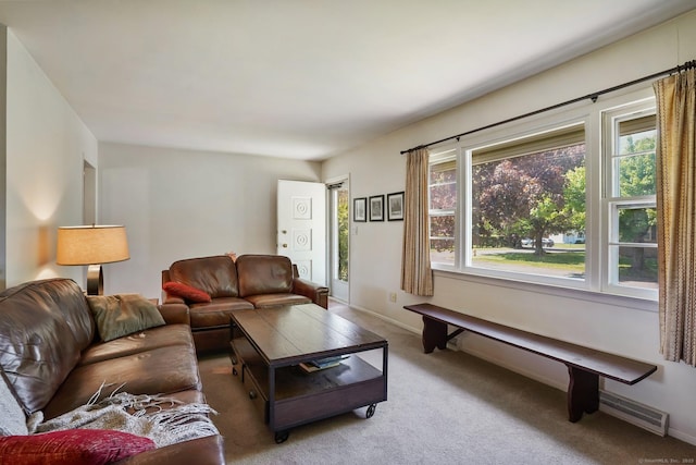 90 Russell Rd, Stratford, CT 06614 - living room featuring light carpet and baseboards