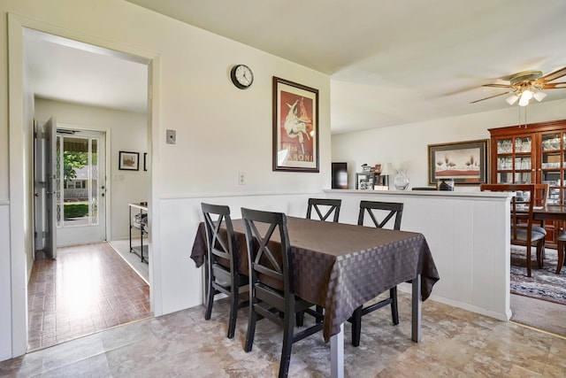 90 Russell Rd, Stratford, CT 06614 - dining room with ceiling fan