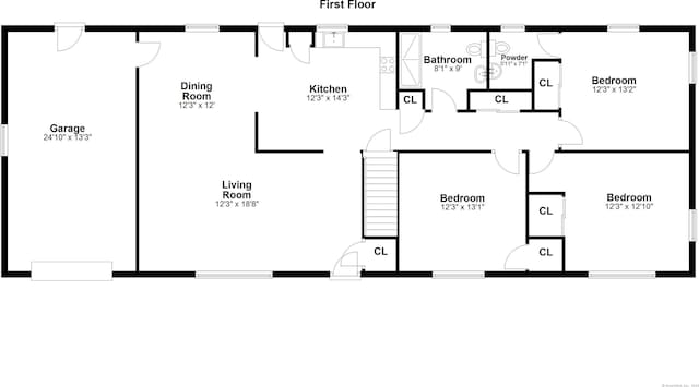 90 Russell Rd, Stratford, CT 06614 - home floor plan