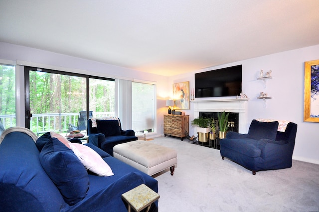 5 Spyglass Dr Unit 5, Avon, CT 06001 - carpeted living room featuring healthy amount of natural light and a fireplace