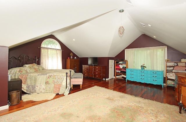 113 Codfish Hill Rd, Bethel, CT 06801 - bedroom with wood finished floors and vaulted ceiling