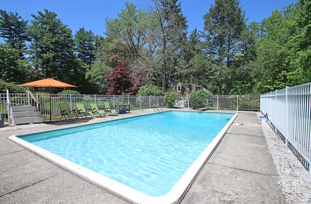 113 Codfish Hill Rd, Bethel, CT 06801 - view of swimming pool with fence and view of scattered trees
