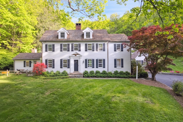 336 Old Branchville Rd, Ridgefield, CT 06877 - view of front of house featuring a chimney