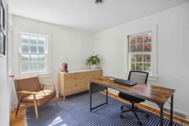 336 Old Branchville Rd, Ridgefield, CT 06877 - home office with wood finished floors and baseboards
