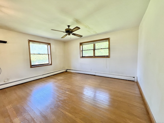 343 Lebanon Ave, Lebanon, CT 06249 - unfurnished room featuring plenty of natural light, wood finished floors, and ceiling fan