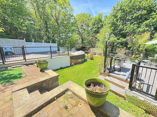 5 Yochers Ln, Derby, CT 06418 - view of yard with a wooden deck