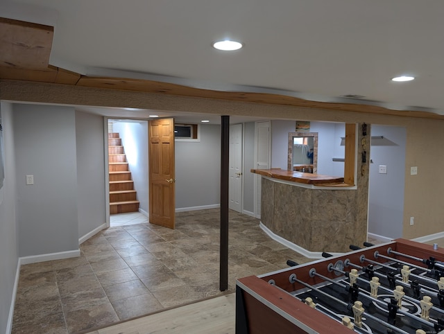 9 Washington Rd, Windsor, CT 06095 - game room with baseboards and recessed lighting