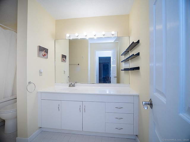 500 Prospect St Apt 3G, New Haven, CT 06511 - full bathroom featuring vanity, toilet, baseboards, and tile patterned floors
