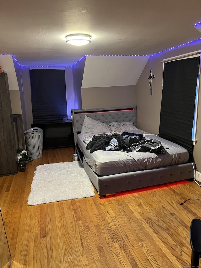 15 Michael Ave, East Hartford, CT 06111 - bedroom featuring wood finished floors and vaulted ceiling