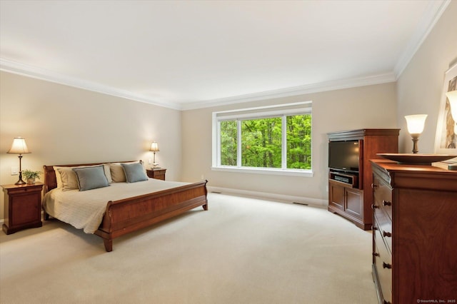 39 Gatewood Unit 39, Avon, CT 06001 - bedroom with crown molding, light carpet, and baseboards