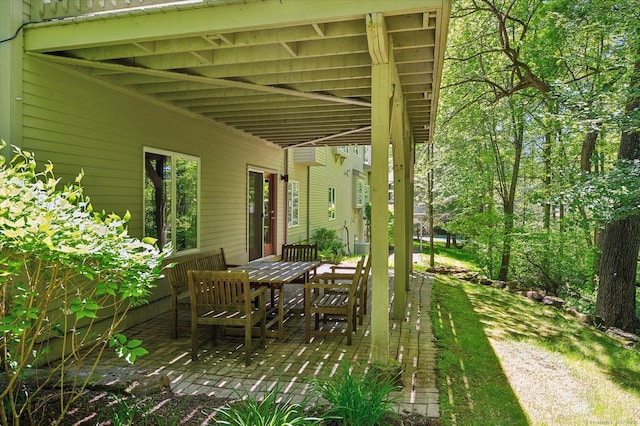 39 Gatewood Unit 39, Avon, CT 06001 - view of patio featuring outdoor dining space