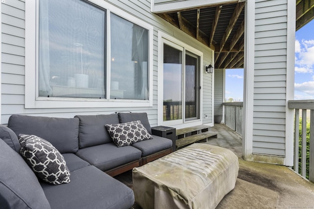 2 Mansfield Grove Rd Apt 166, East Haven, CT 06512 - view of patio featuring an outdoor living space