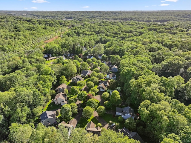 10 Wilton Hunt Rd, Wilton, CT 06897 - view of property location with a heavily wooded area and nearby suburban area