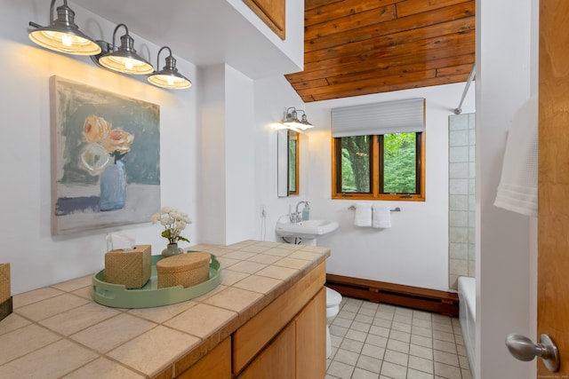 235 Whipstick Rd, Wilton, CT 06897 - full bathroom featuring tile patterned floors and washtub / shower combination